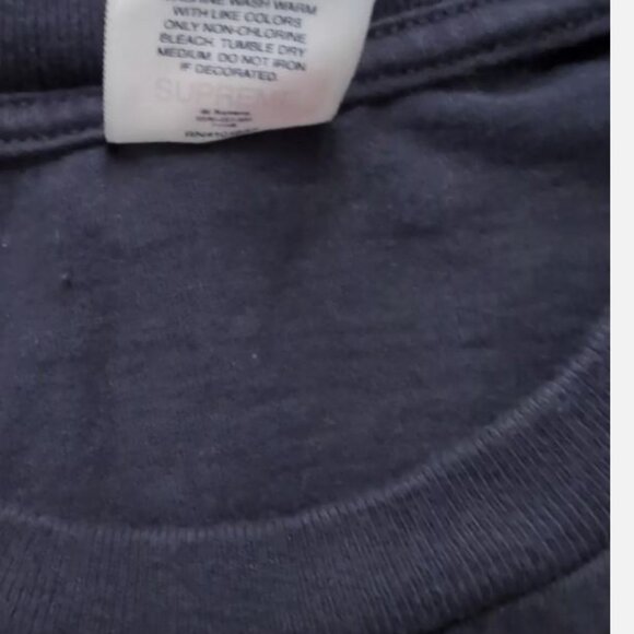 Supreme SS22 Tonal Logo T-shirt In Black Size Medium - Picture 6 of 7